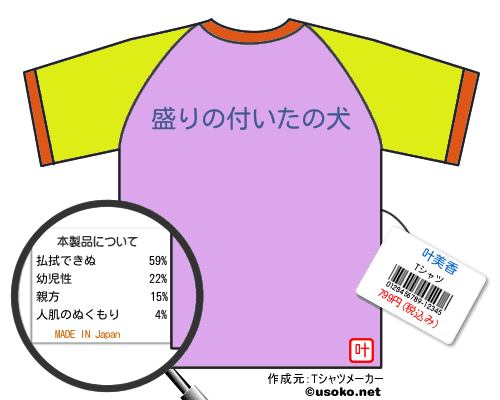 叶美香のＴシャツメーカー結果