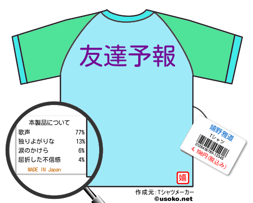 嬉野雅道のＴシャツメーカー結果