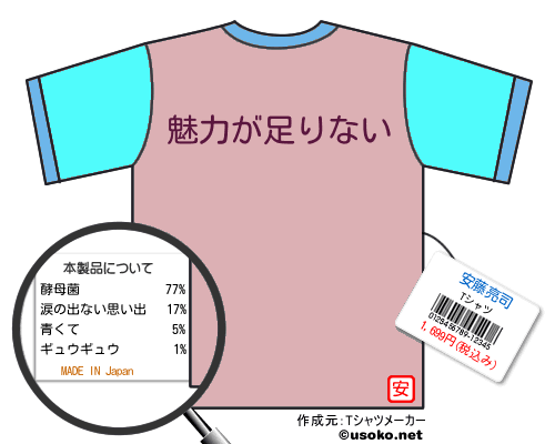安藤亮司のＴシャツメーカー結果
