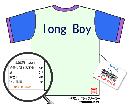 実沖時のＴシャツメーカー結果