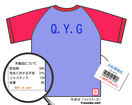 小松原高校のＴシャツメーカー結果