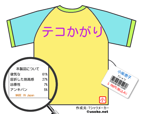 小柴恵子のＴシャツメーカー結果