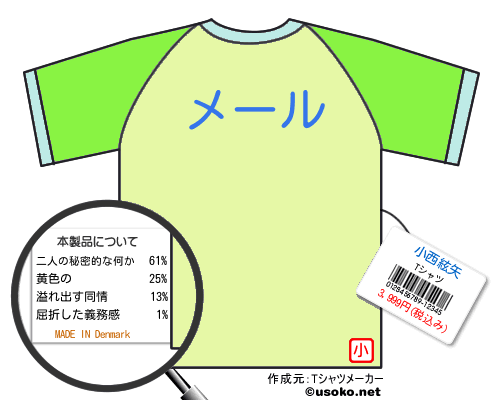 小西絃矢tシャツ