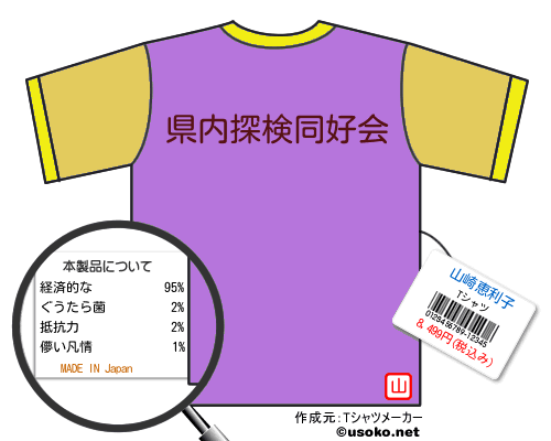 山崎恵利子のＴシャツメーカー結果