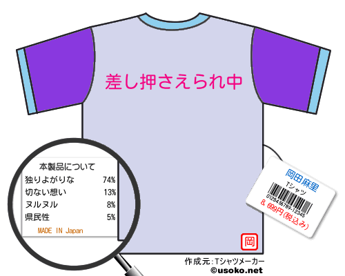 岡田麻里のＴシャツメーカー結果