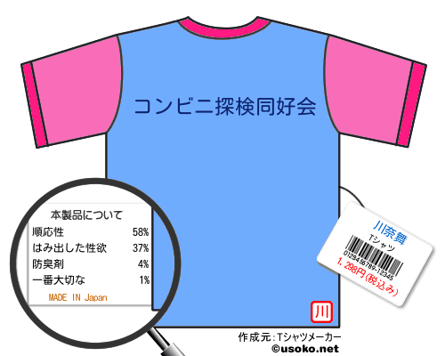 川奈舞のＴシャツメーカー結果