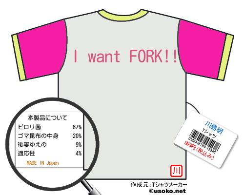 川島明のＴシャツメーカー結果