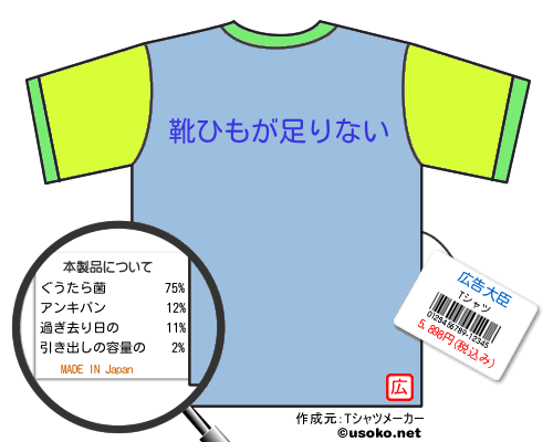 広告大臣のＴシャツメーカー結果