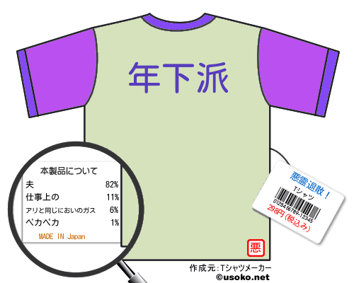 悪霊退散！のＴシャツメーカー結果