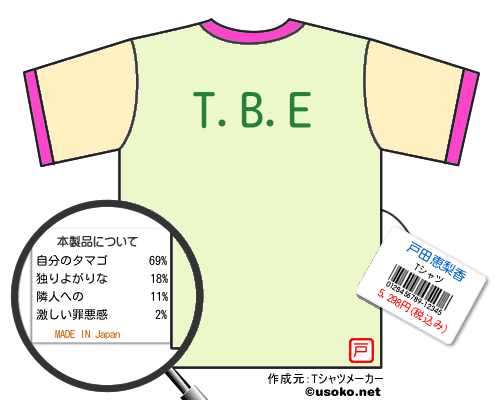 戸田恵梨香のＴシャツメーカー結果