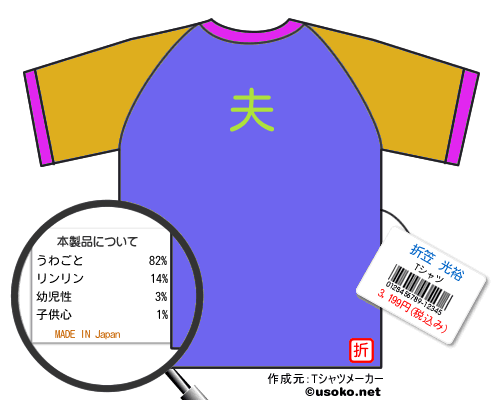 折笠 光裕のＴシャツメーカー結果