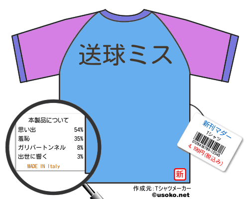 新刊マダーのＴシャツメーカー結果