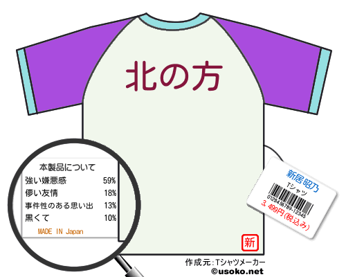 新居昭乃のＴシャツメーカー結果
