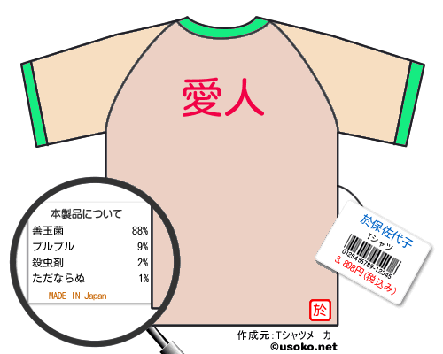 於保佐代子のＴシャツメーカー結果