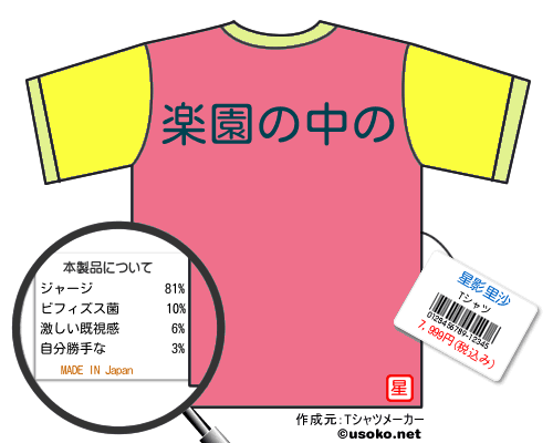 星影里沙のＴシャツメーカー結果