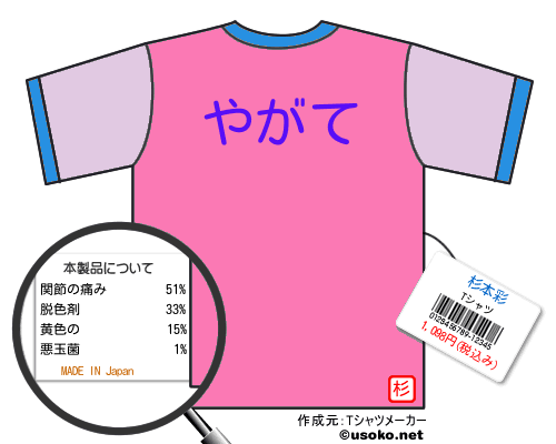 杉本彩のＴシャツメーカー結果