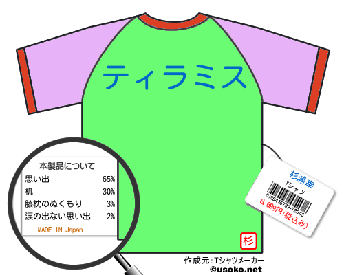 杉浦幸のＴシャツメーカー結果