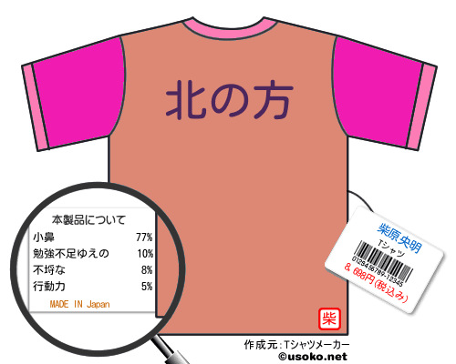 柴原央明のＴシャツメーカー結果