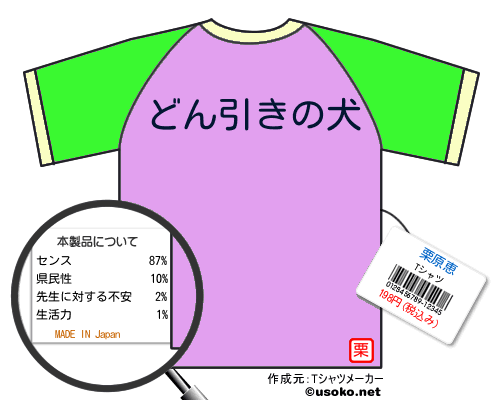栗原恵のＴシャツメーカー結果