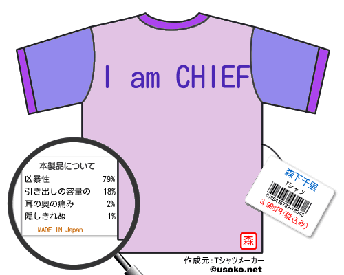 森下千里のＴシャツメーカー結果