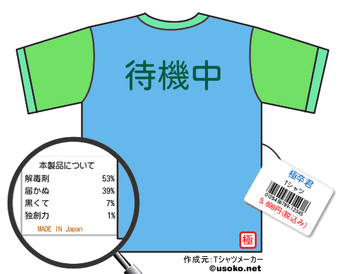 極卒君のＴシャツメーカー結果
