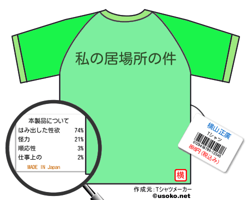 横山正廣のＴシャツメーカー結果