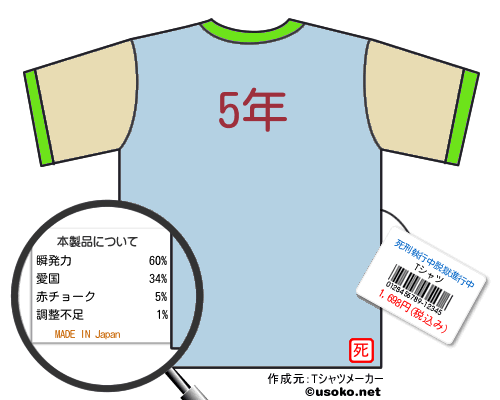 死刑執行中脱獄進行中のＴシャツメーカー結果