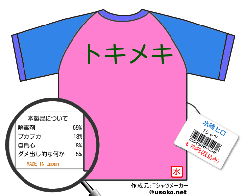 水嶋ヒロのＴシャツメーカー結果