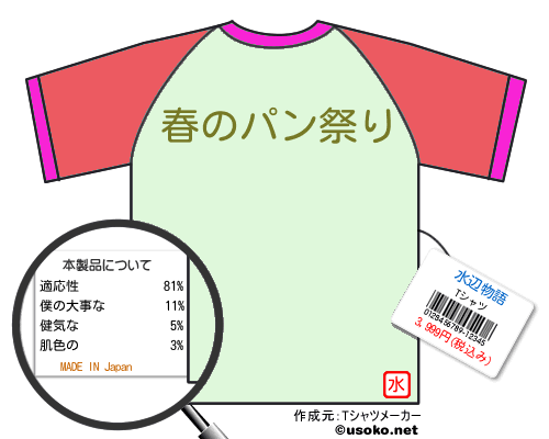 水辺物語のＴシャツメーカー結果