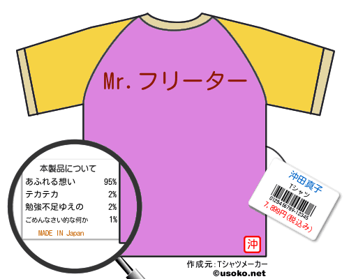 沖田真子のＴシャツメーカー結果