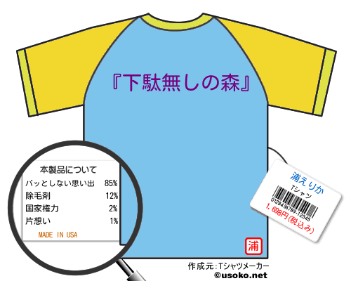 浦えりかのＴシャツメーカー結果