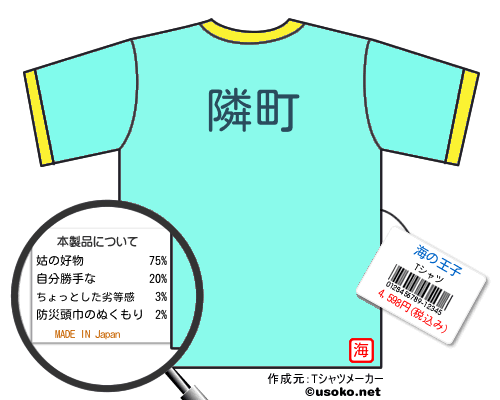 海の王子のＴシャツメーカー結果