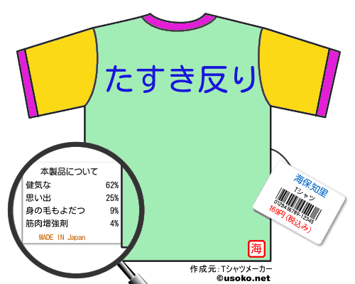 海保知里のＴシャツメーカー結果