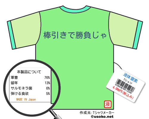 液体窒素のＴシャツメーカー結果