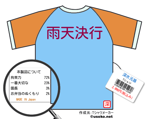 深水元基のＴシャツメーカー結果