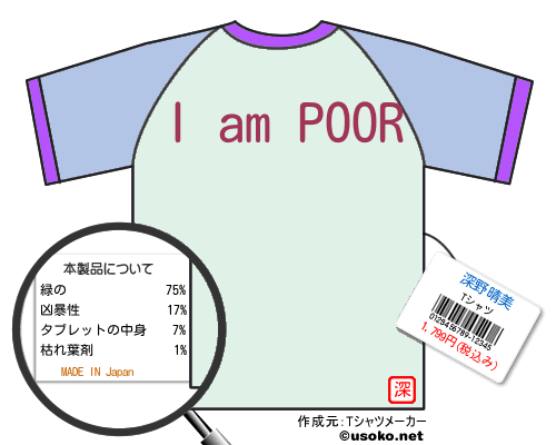 深野晴美のＴシャツメーカー結果