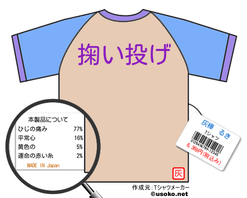 灰樺　るきのＴシャツメーカー結果