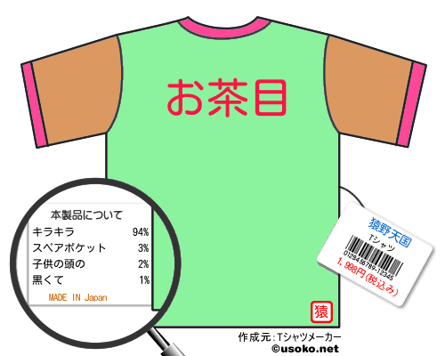 猿野天国のＴシャツメーカー結果