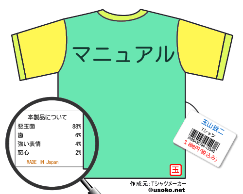 玉山鉄二のＴシャツメーカー結果