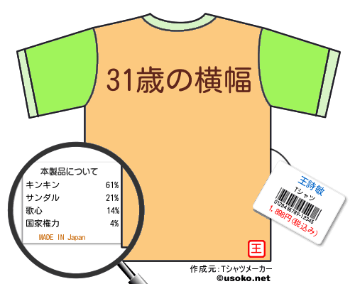 王詩敏のＴシャツメーカー結果