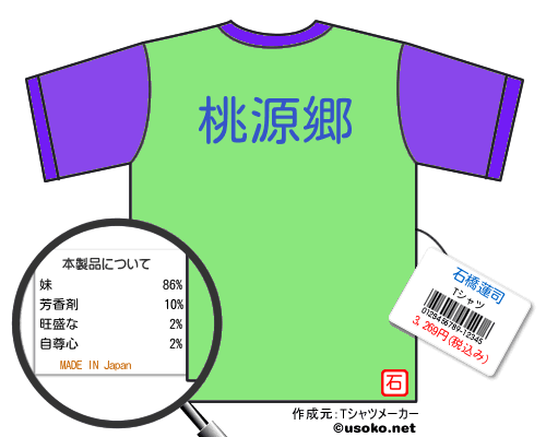 石橋蓮司のＴシャツメーカー結果