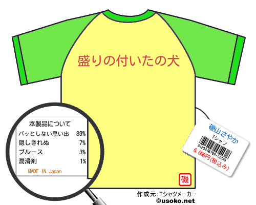 磯山さやかのＴシャツメーカー結果