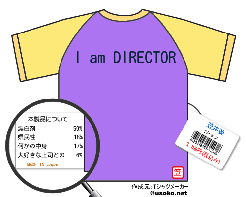 笠井要のＴシャツメーカー結果