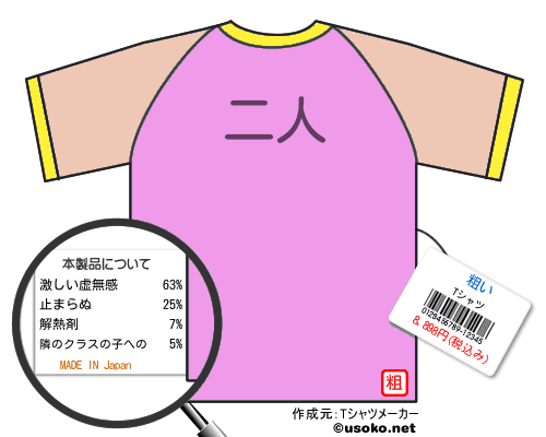 粗いのＴシャツメーカー結果