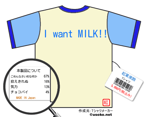 紅茉來鈴のＴシャツメーカー結果