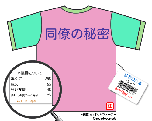 紅音ほたるのＴシャツメーカー結果