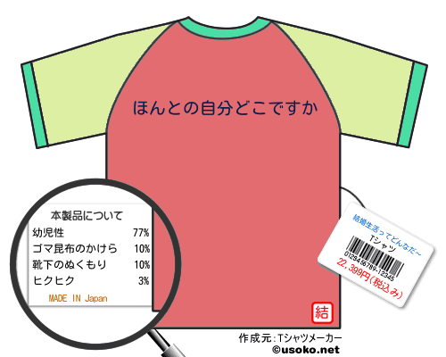 結婚生活ってどんなだ〜のＴシャツメーカー結果