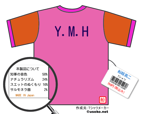 船越英二のＴシャツメーカー結果