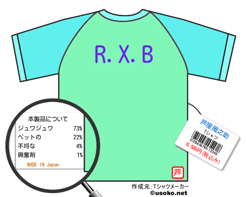 芦屋雁之助のＴシャツメーカー結果