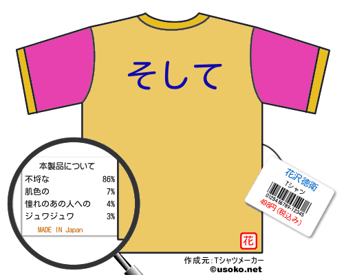花沢徳衛のＴシャツメーカー結果